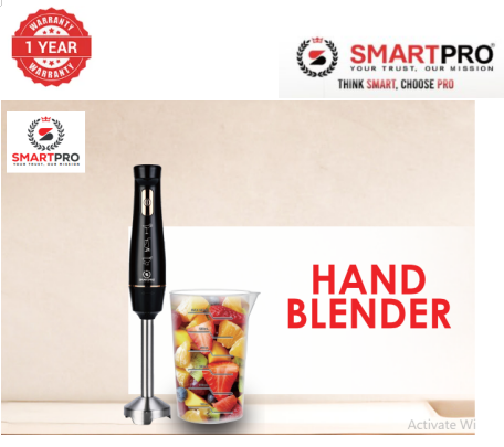 SmartPro  Hand Blender (600ml Blender Jar) SHB-313 Black