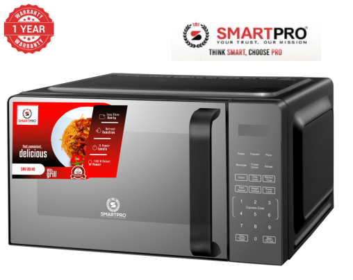 SMARTPRO 20Ltrs Digital Microwave Oven High Quality Microwaves With Warranty SMV-20L-V2 1 Year Warranty
