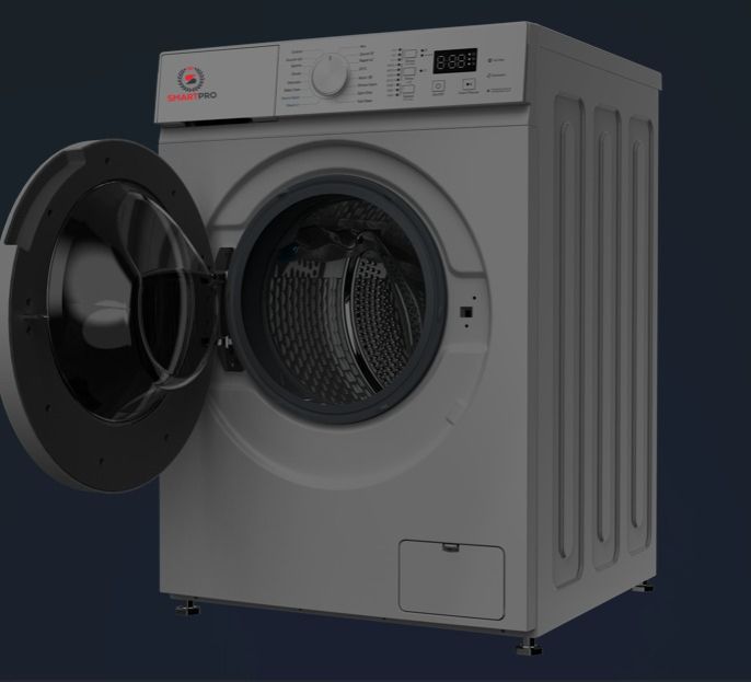 SMARTPRO 8Kg Front Load Full Automatic Washing Machine SWM-08FLA  1200 RPM 1 Year Warranty