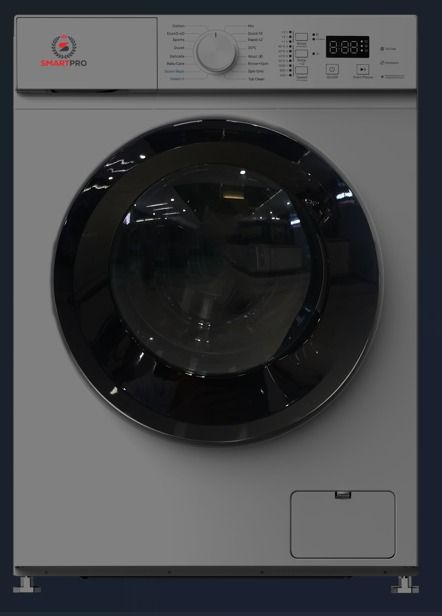 SMARTPRO 8Kg Front Load Full Automatic Washing Machine SWM-08FLA  1200 RPM 1 Year Warranty