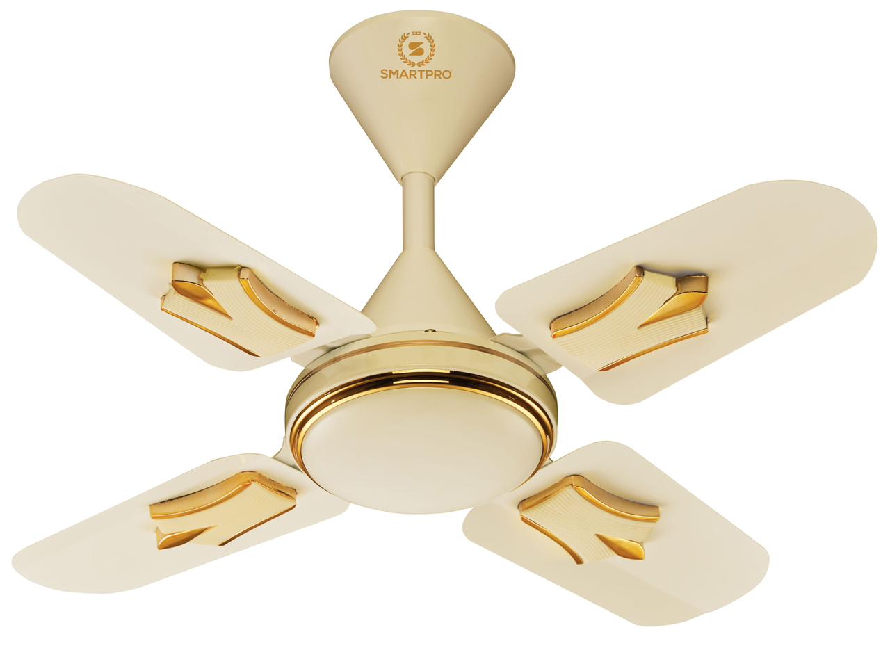 SMARTPRO Ceiling Fan 24 Inch with 4 Blades Double Bearing 100% Copper Wire High Performance 1 Year Warranty