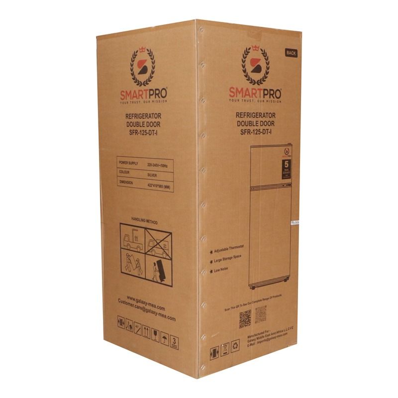 SMARTPRO  95Litres Double Door RefrigeratorSFR-125 DT-I 1 Year Warranty