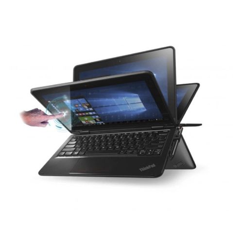 refurbished lenovo thinkpad yoga 11e x360 pentium 4gb ram 128gb ssd touchscreen 12.5'' inch screen size black in clor with windows 10 installeinstalled and ready to use