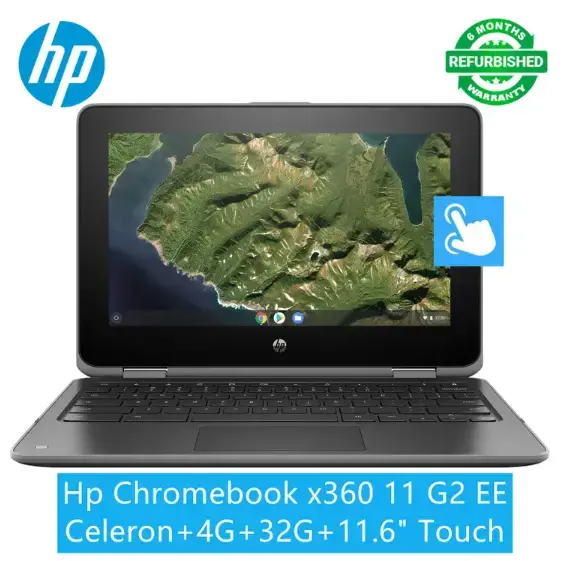 Limited Time Offer Refurbished HP Chromebook Laptop X360 11 G2 EE Intel Celeron 4GB Ram 32GB SSD 11.6 Inch Screen Size Display