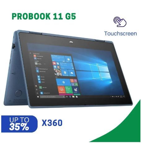 {Free Mouse} Refurbished HP ProBook X360 11 G5 Touchscreen Intel Pentium 4GB RAM 128GB SSD with Windows 10 and Microsoft Office Installed Computer Grade One Laptop TECHNO SUPREME