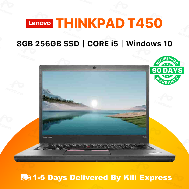 (Free Mouse) Limited Time Offer Lenovo ThinkPad T450s Intel Core i5 5Th Generation  8GB RAM 256GB SSD Storage 14 Inches Screen Refurbished laptop Windows 10 Pro and Office Installed
