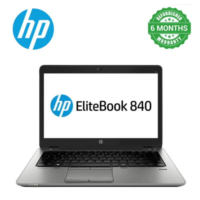 (Free Mouse) Limited Time Offer HP EliteBook 840 G2 Refurbished Intel Core i5 5th Gen 8GB RAM -256GB SSD 14'' Inch Screen with Windows and Office Installed black in color-Black-14