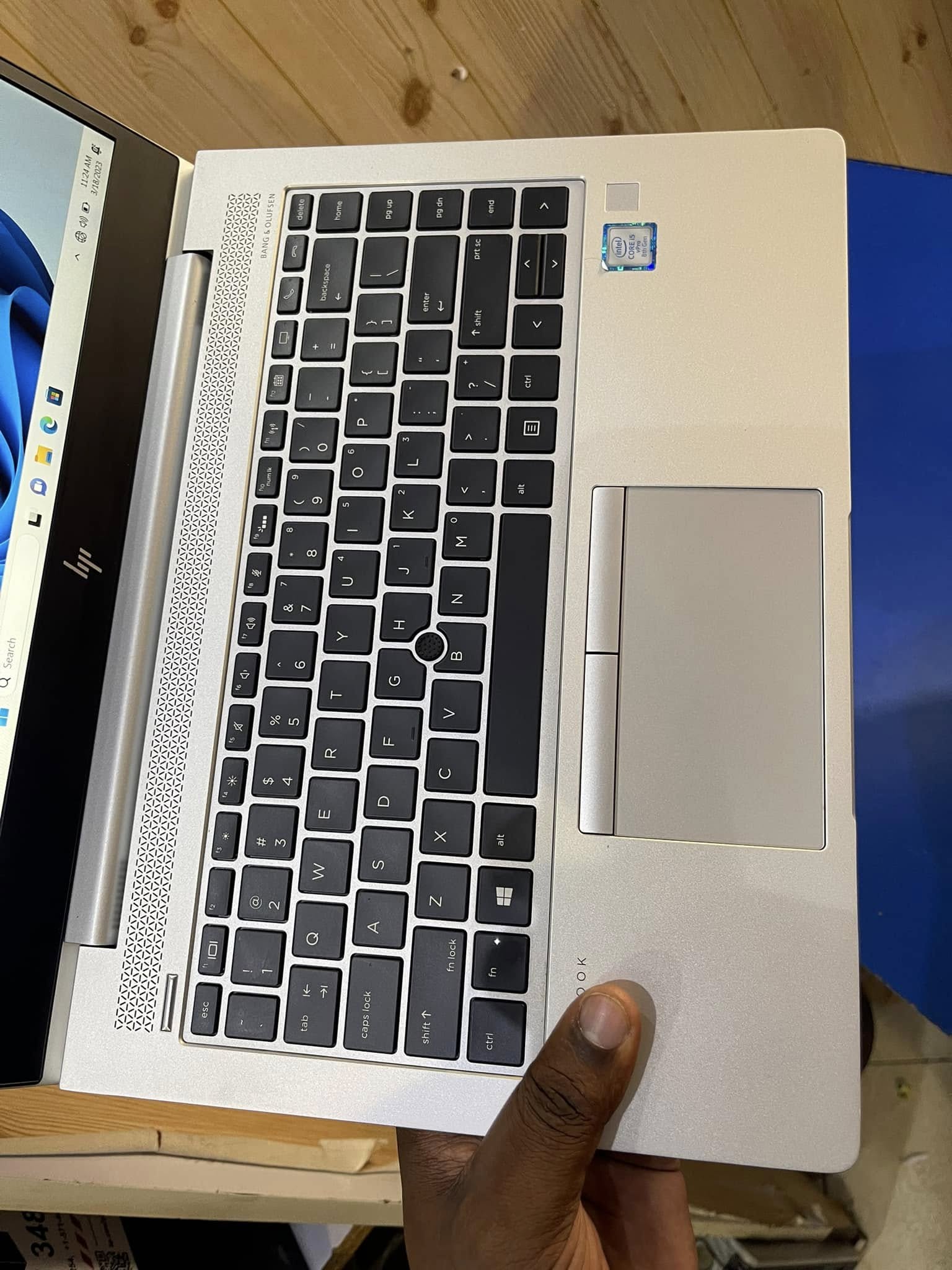 HP Elitebook 840 G5 Core i5 7th Generation 8GB RAM 256GB SSD Silver in Color 14 Inch Screen Size With Backlit Keyboard Windows 11 and Microsoft Office Installed Refurbished Ultra Slim Laptop Computer
