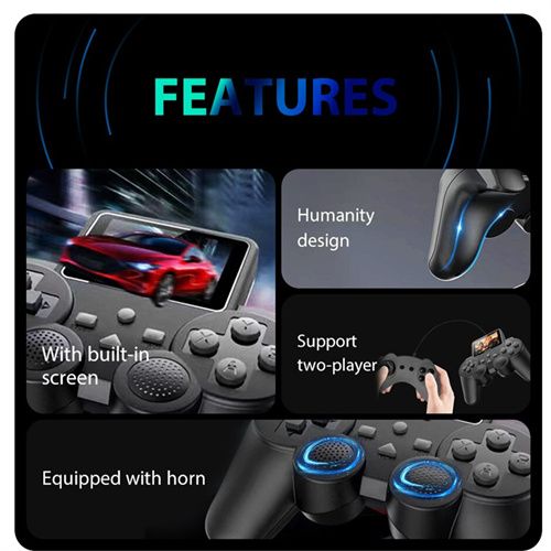 S10 handle game console 500+ games two-player arcade connected to TV nostalgic retro handheld game console gift for children