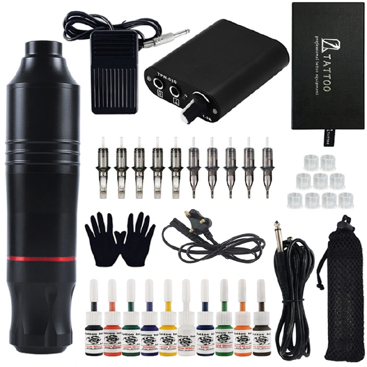 Tattoo machine, full set of exercises, tattoo equipment, tattoo equipment, tattoo pen set, tattoo beginner tattoo machine set，