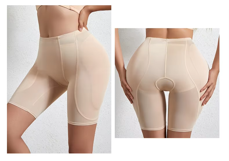 Tighten the buttocks, soft thighs, slimmer shapewear, large size underwear, high waist shorts, buttocks pad, shaping device, women's buttocks lifting underwear, sexy body shaping underwear