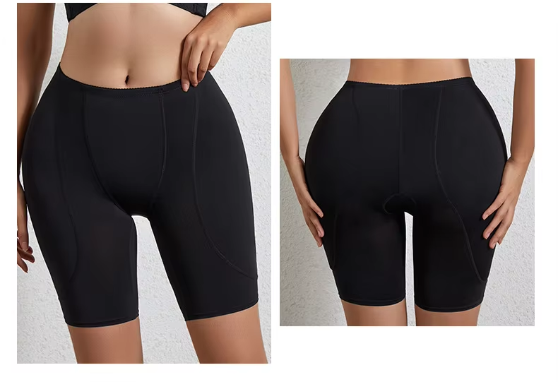 Tighten the buttocks, soft thighs, slimmer shapewear, large size underwear, high waist shorts, buttocks pad, shaping device, women's buttocks lifting underwear, sexy body shaping underwear