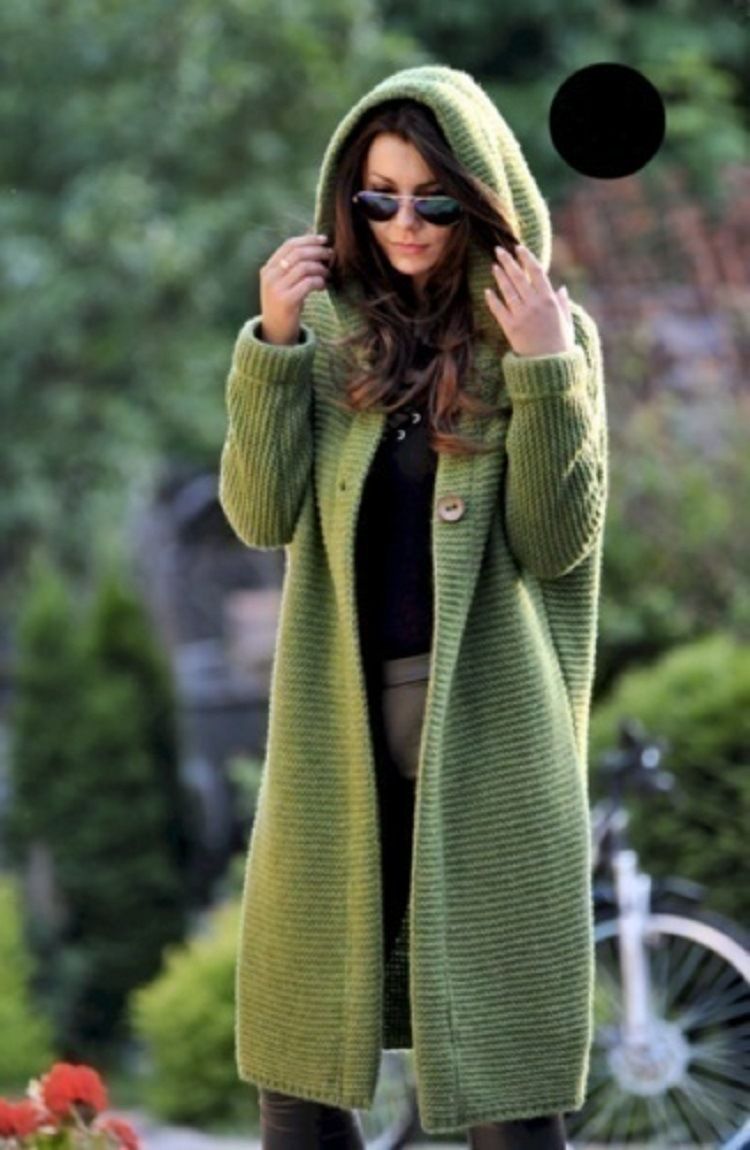 New women's mid-length hooded sweaters, women's knitted cardigans, women's sweaters, autumn cardigans, winter hot styles, plus size women's long coat knitwear