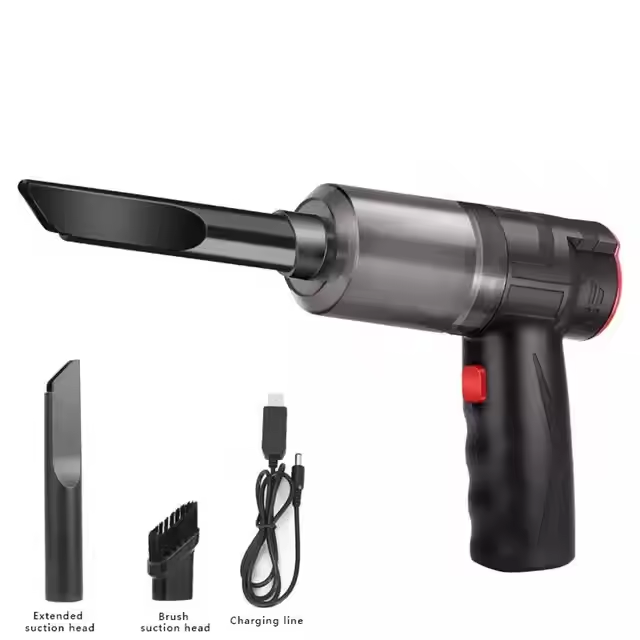 Car vacuum cleaner, 16000Pa 150W wireless car vacuum cleaner, can blow wireless 2-in-1 handheld car vacuum cleaner, household and car dual-use mini vacuum cleaner