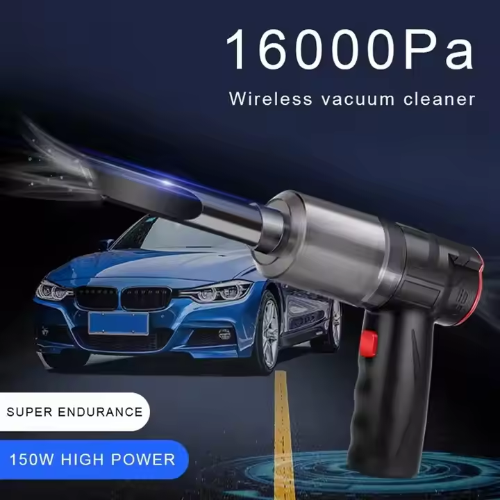 Car vacuum cleaner, 16000Pa 150W wireless car vacuum cleaner, can blow wireless 2-in-1 handheld car vacuum cleaner, household and car dual-use mini vacuum cleaner