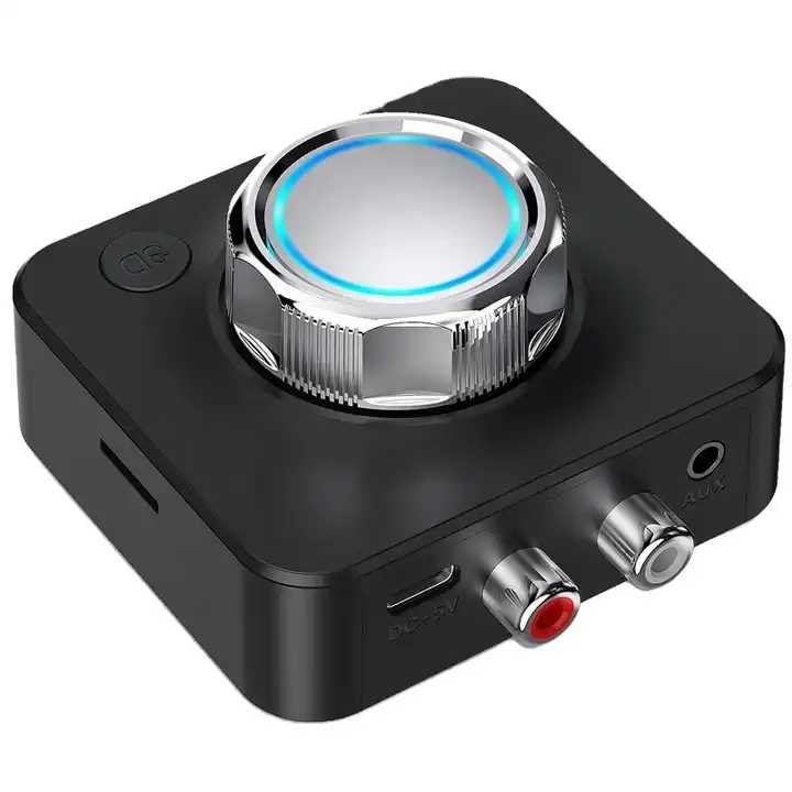Bluetooth 5.0 Receiver 3D Stereo TF Card RCA 3.5mm AUX Jack Wireless Adapter For Speaker Amplifier Car Audio Transmitter Auto ON