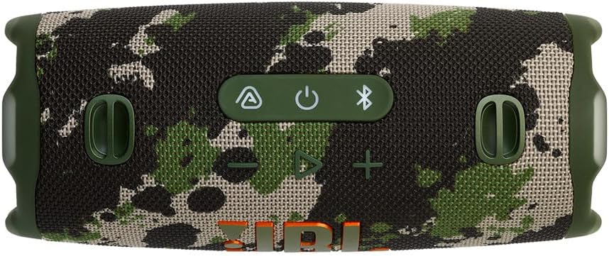 JBL Charge 6 - Portable Waterproof & Drop-Proof Bluetooth Speaker, Bold Pro Sound with AI Sound Boost, 28Hrs of Playtime, Built-in powerbank & Comes with a Sturdy/Removable Carrying Strap (Green)