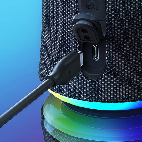 Anker Soundcore Flare 2  20W IPX7 Waterproof Bluetooth Speaker - Black