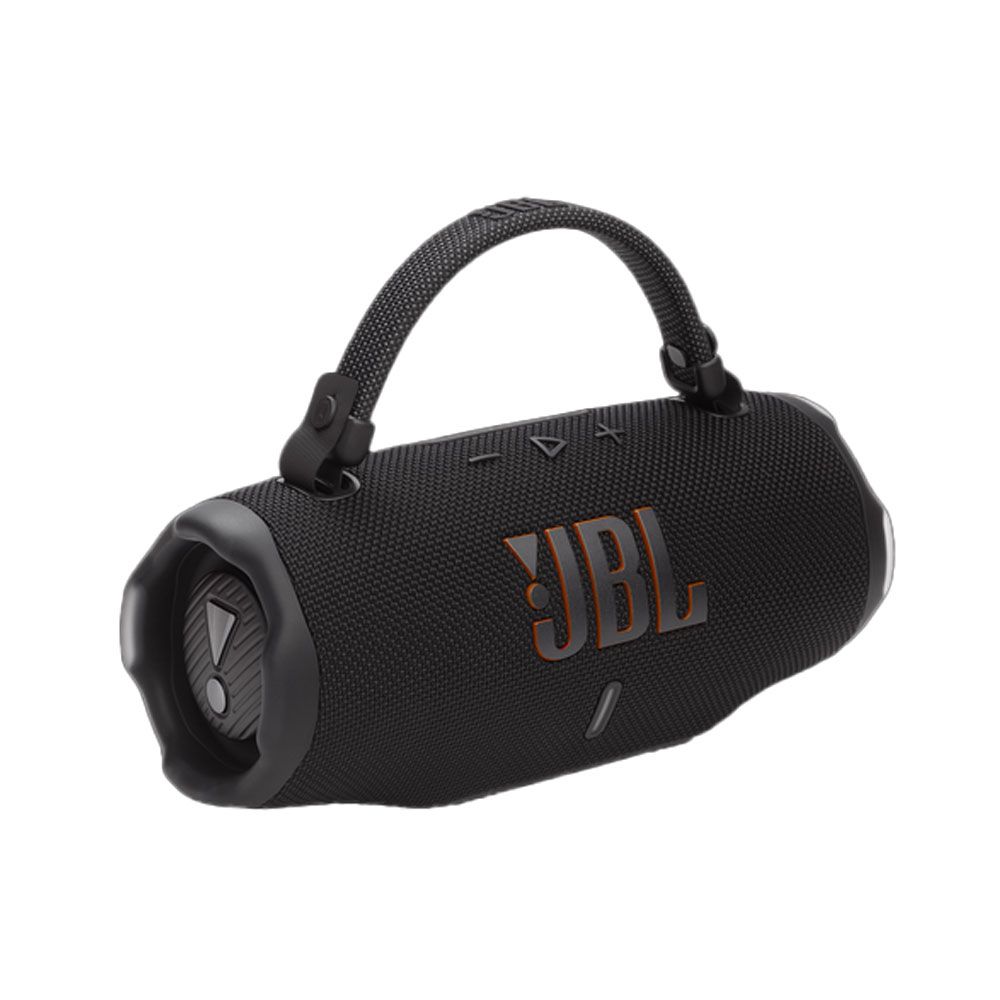 JBL Charge 6 - Portable Waterproof & Drop-Proof Bluetooth Speaker, Bold Pro Sound with AI Sound Boost, 28Hrs of Playtime, Built-in powerbank & Comes with a Sturdy/Removable Carrying Strap (Black)