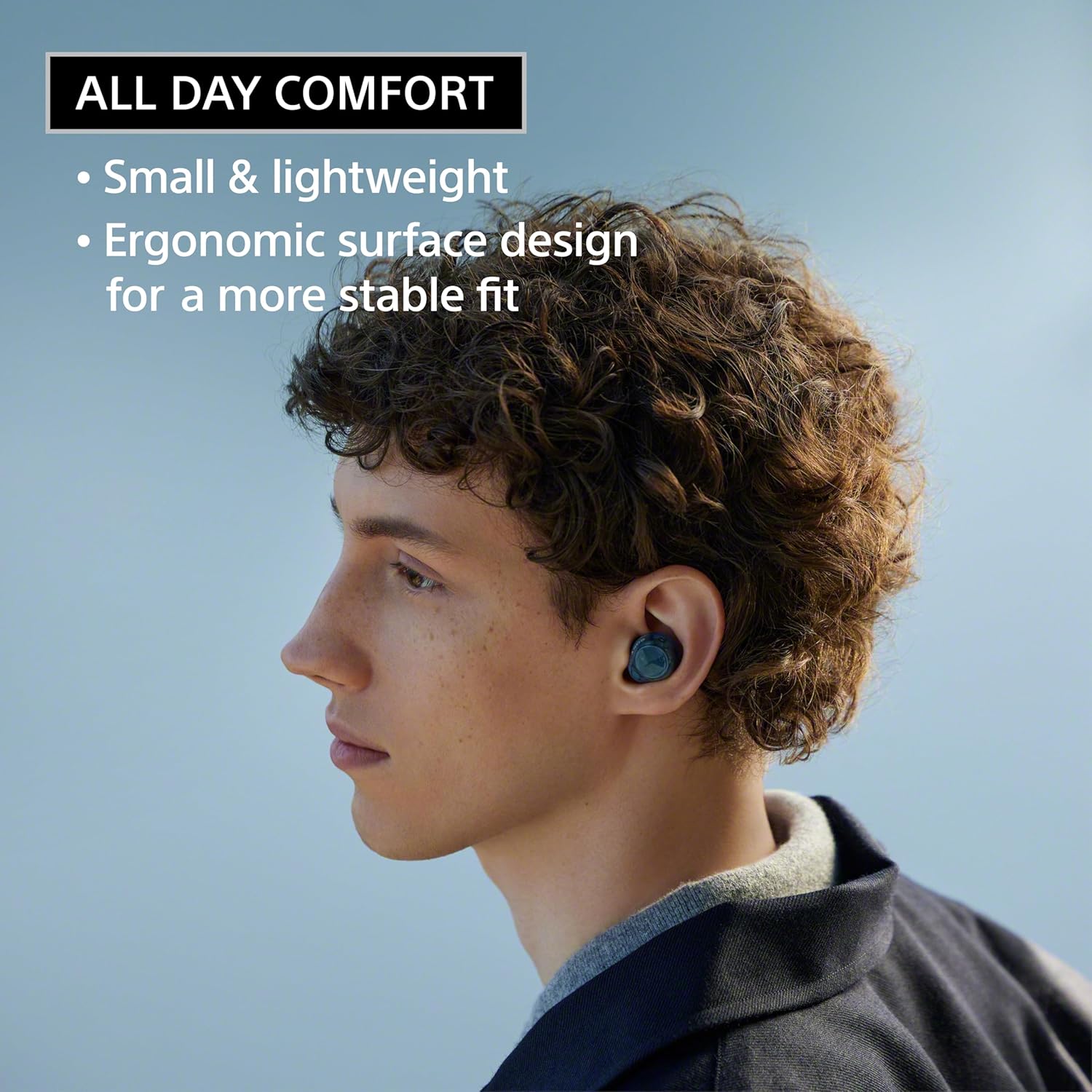 Sony WF-C710N Truly Wireless Noise-Canceling Earbuds with up to 30-Hour Battery Life, Lightweight and Secure - Black