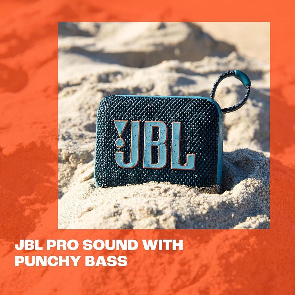 JBL GO 4 – 4.2 Watt Portable Waterproof Speaker – Black