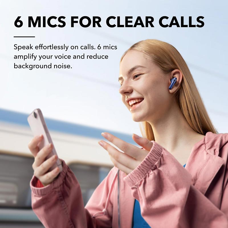 Anker Soundcore Liberty 4 NC | True-Wireless Noise Cancelling Earbuds with LDAC - Navy Blue