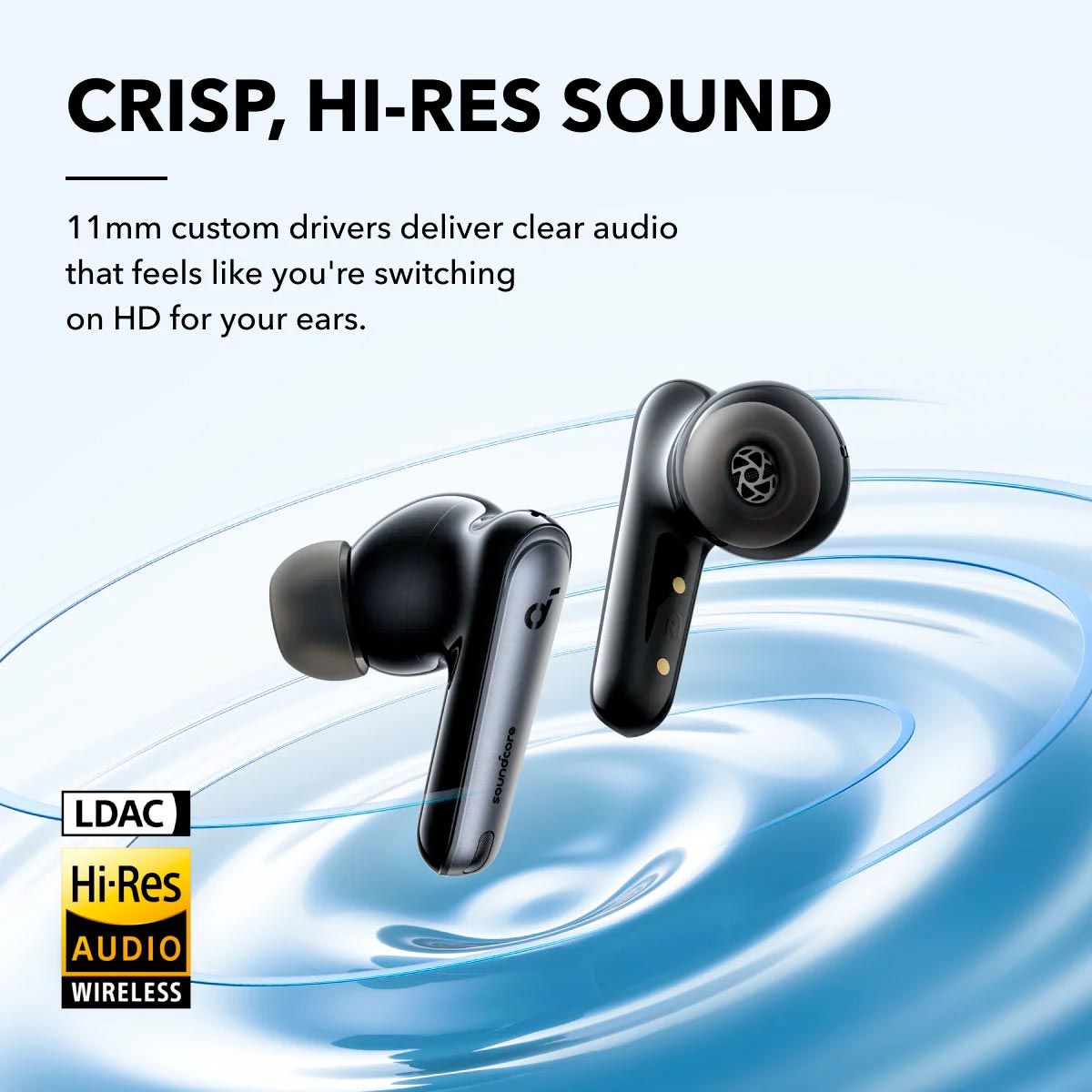 Anker Soundcore Liberty 4 NC | True-Wireless Noise Cancelling Earbuds with LDAC - Black