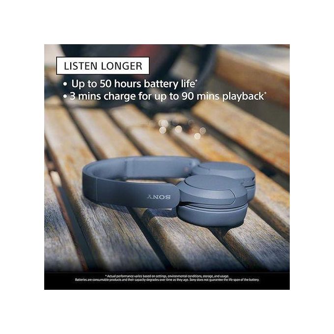 SONY WH-CH520  Bluetooth wireless Headphones - Blue