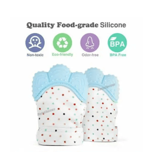 Generic Baby-Safe Silicone Teether Gloves