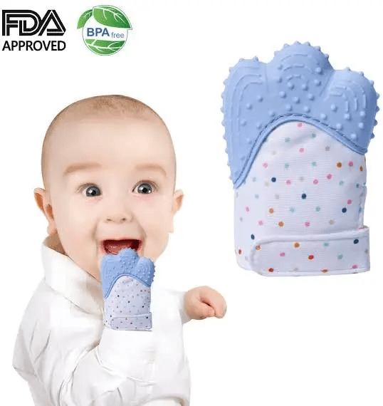 Generic Baby-Safe Silicone Teether Gloves