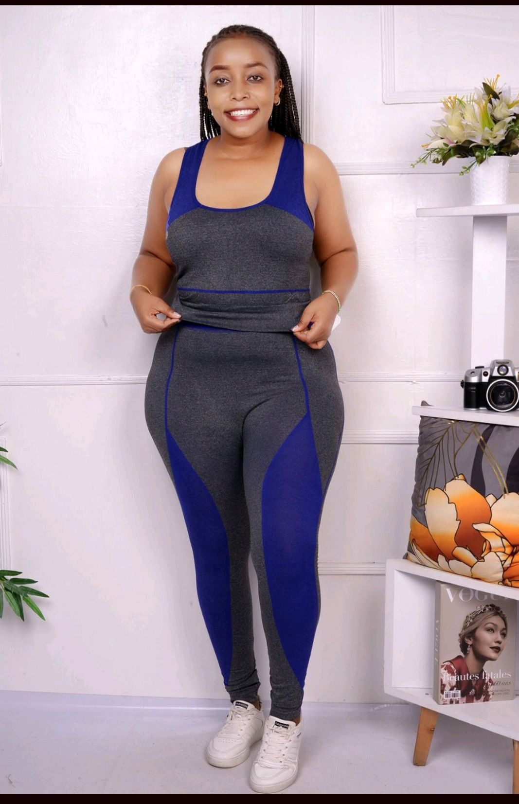 2Pcs Set Yoga Set Women Sport Suit Gymwear Workout Clothes Long Sleeve Gym Crop Top High Waist Leggings Fitness Sports Wear