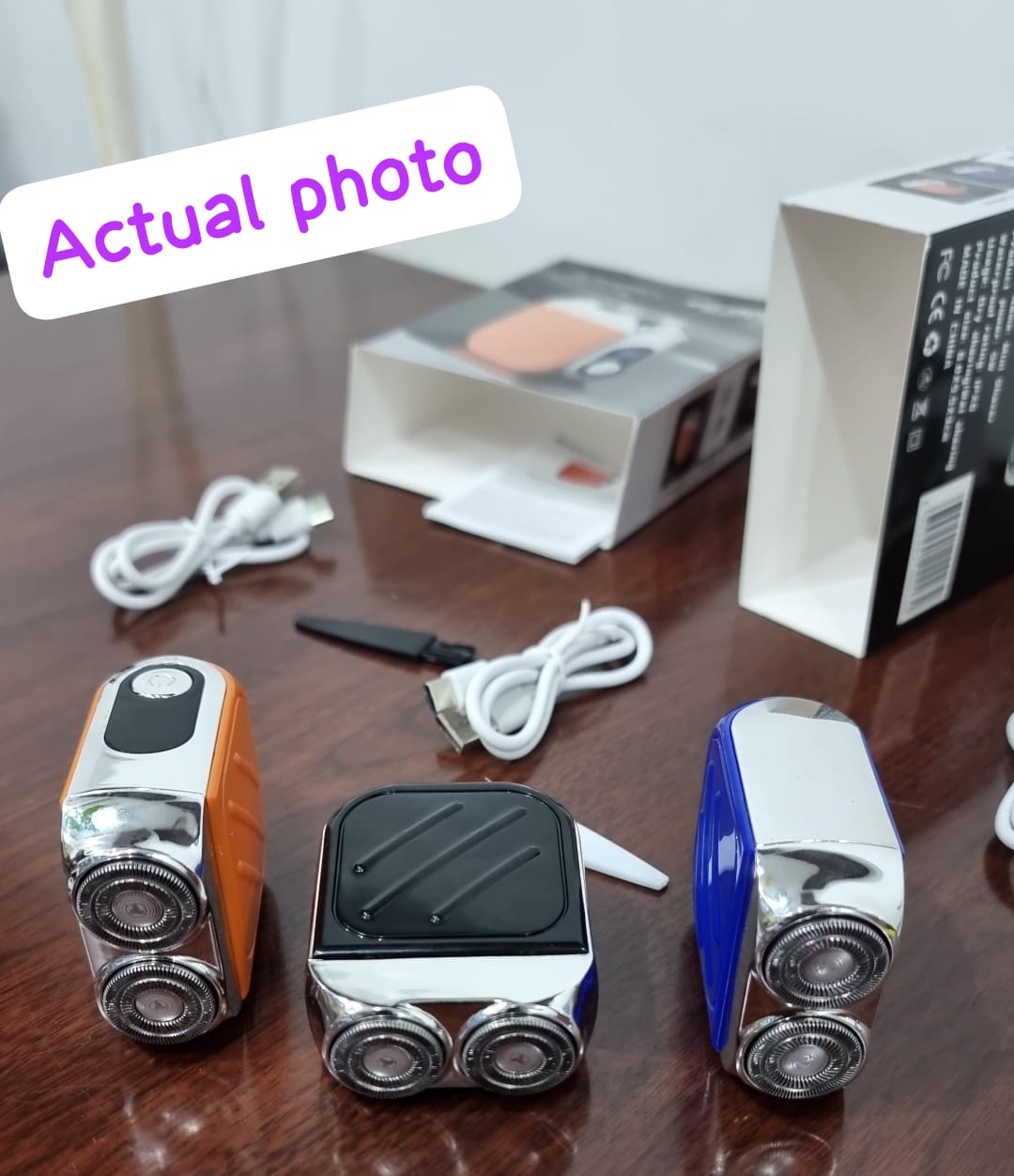Portable rechargeable High power Duo ring magnetic blade mini shaver YR-188 now available in 3 colours