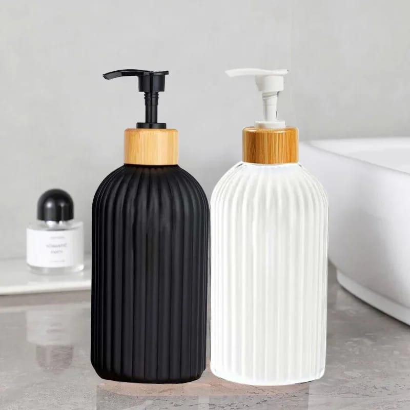 Luxury plastic unbreakable Lotion Bottle Soap and Gel Dispenser Shower Gel Shampoo Container High Quality Soap Dispenser Bathroom Accessories
