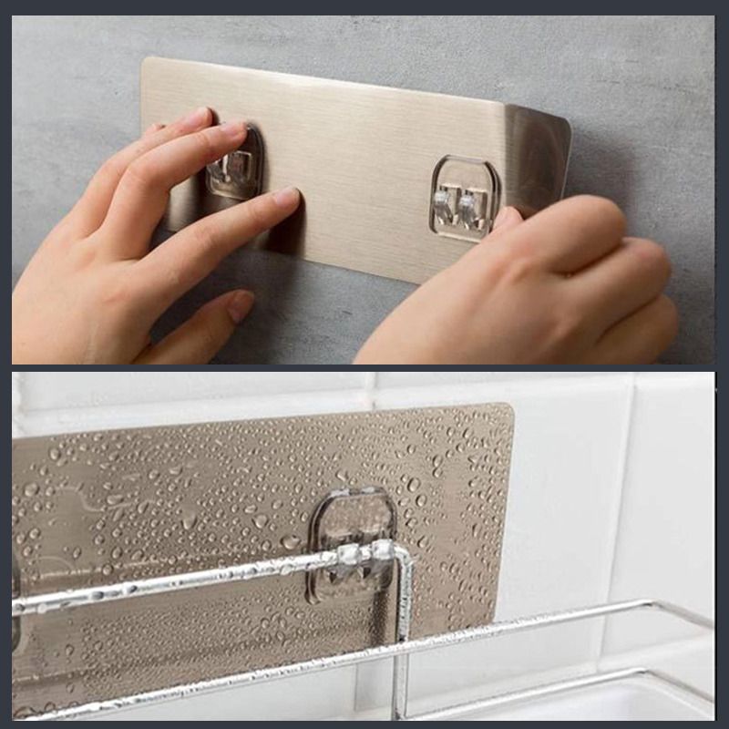 2pc self adhesive hooks for shelves or bathroom organizer