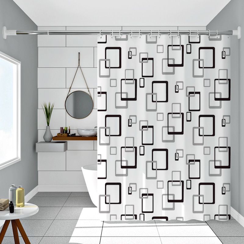 arrival Modern simple curtain shower curtain bathroom with peva shower curtain send hook