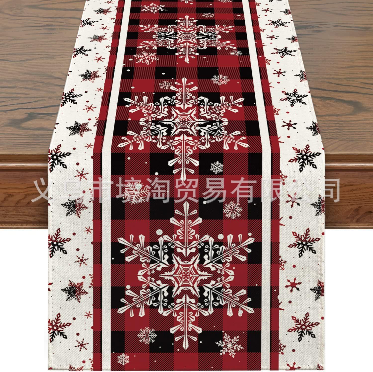 Christmas Table Runner Xmas Linen Table Cover Merry Christmas Decorations  Tablecloth .33*183cm