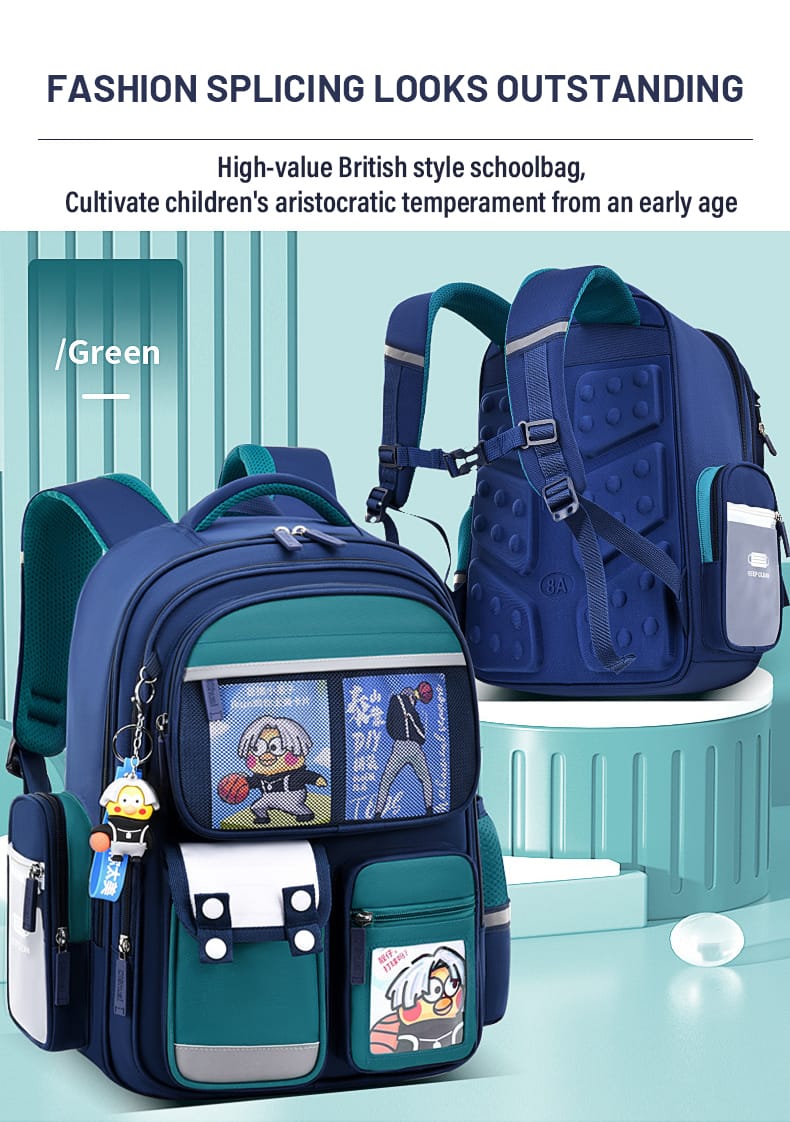 ORTHOPEDIC QUALITY CHILDREN SCHOOL BAG .With SpineProtection ,back support, multi - point support