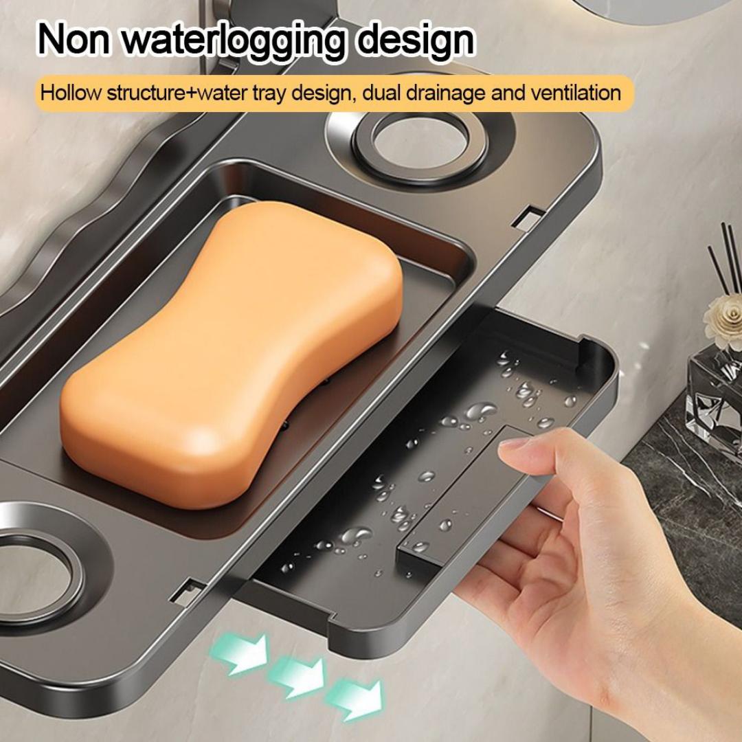 Soap dish holder/shower gel rack