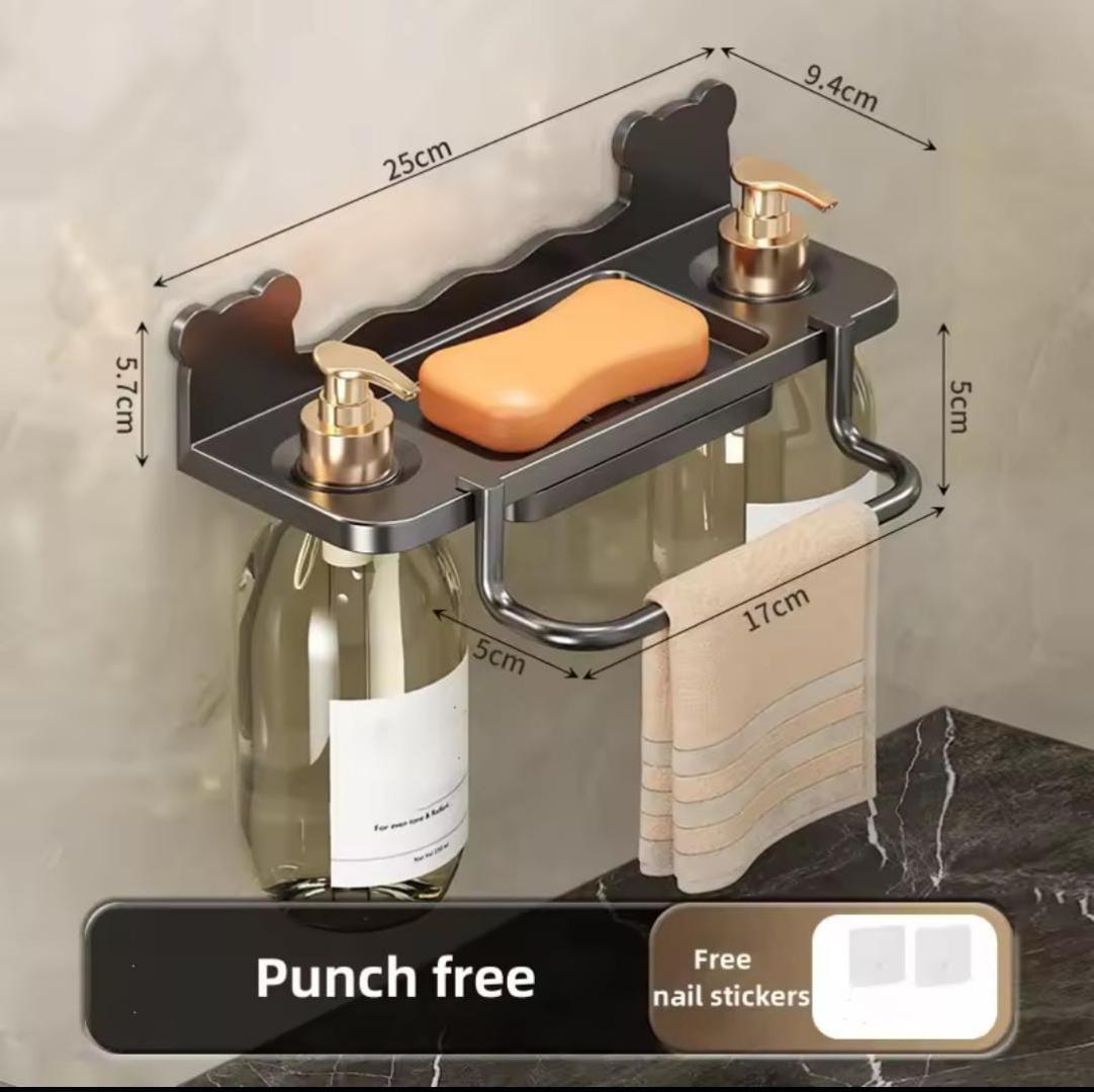 Soap dish holder/shower gel rack