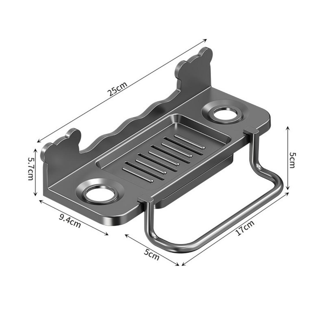 Soap dish holder/shower gel rack