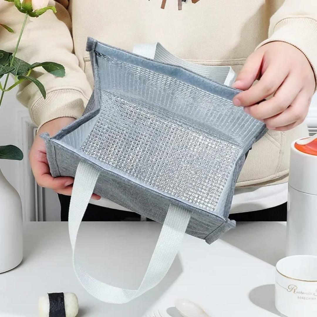 Insulated tote lunch bag