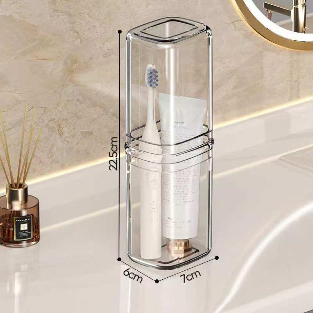 Portable toothbrush holder