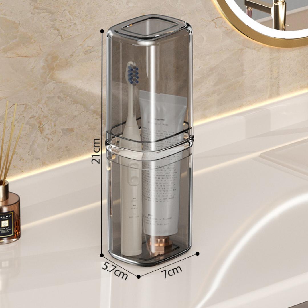 Portable toothbrush holder