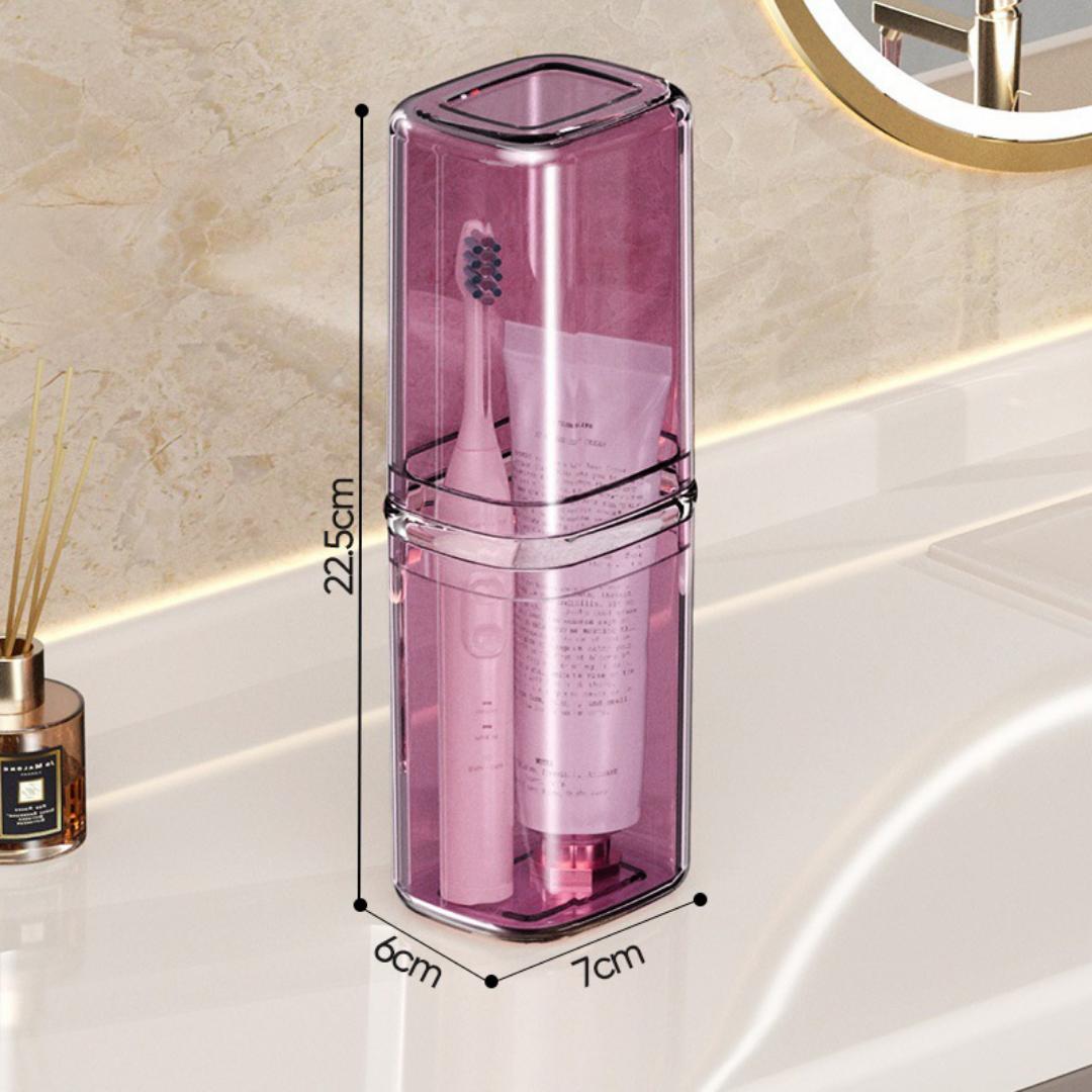 Portable toothbrush holder