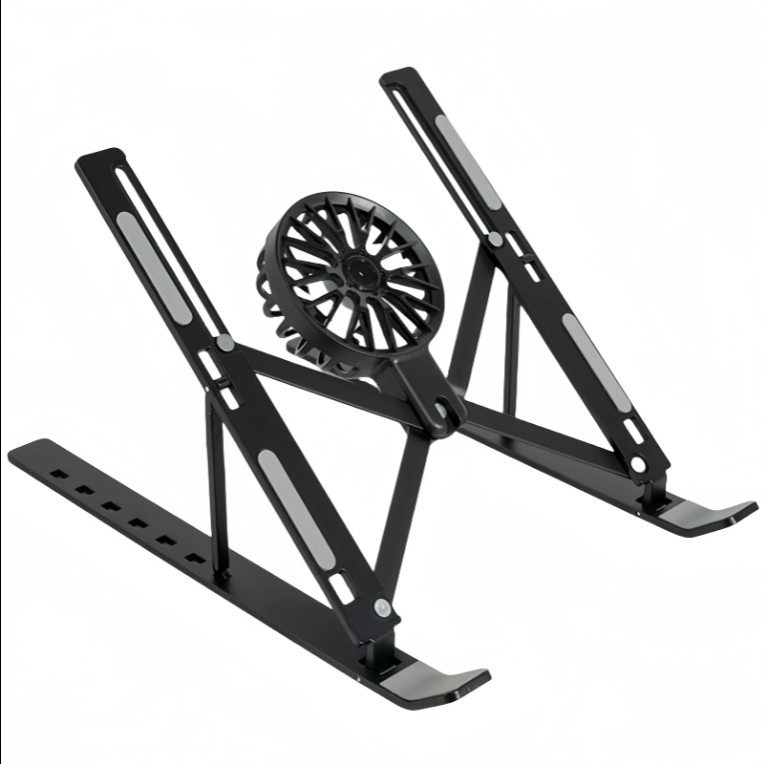 Portable Foldable Aluminium Alloy  Laptop Stand  Tablet Stand With Fan