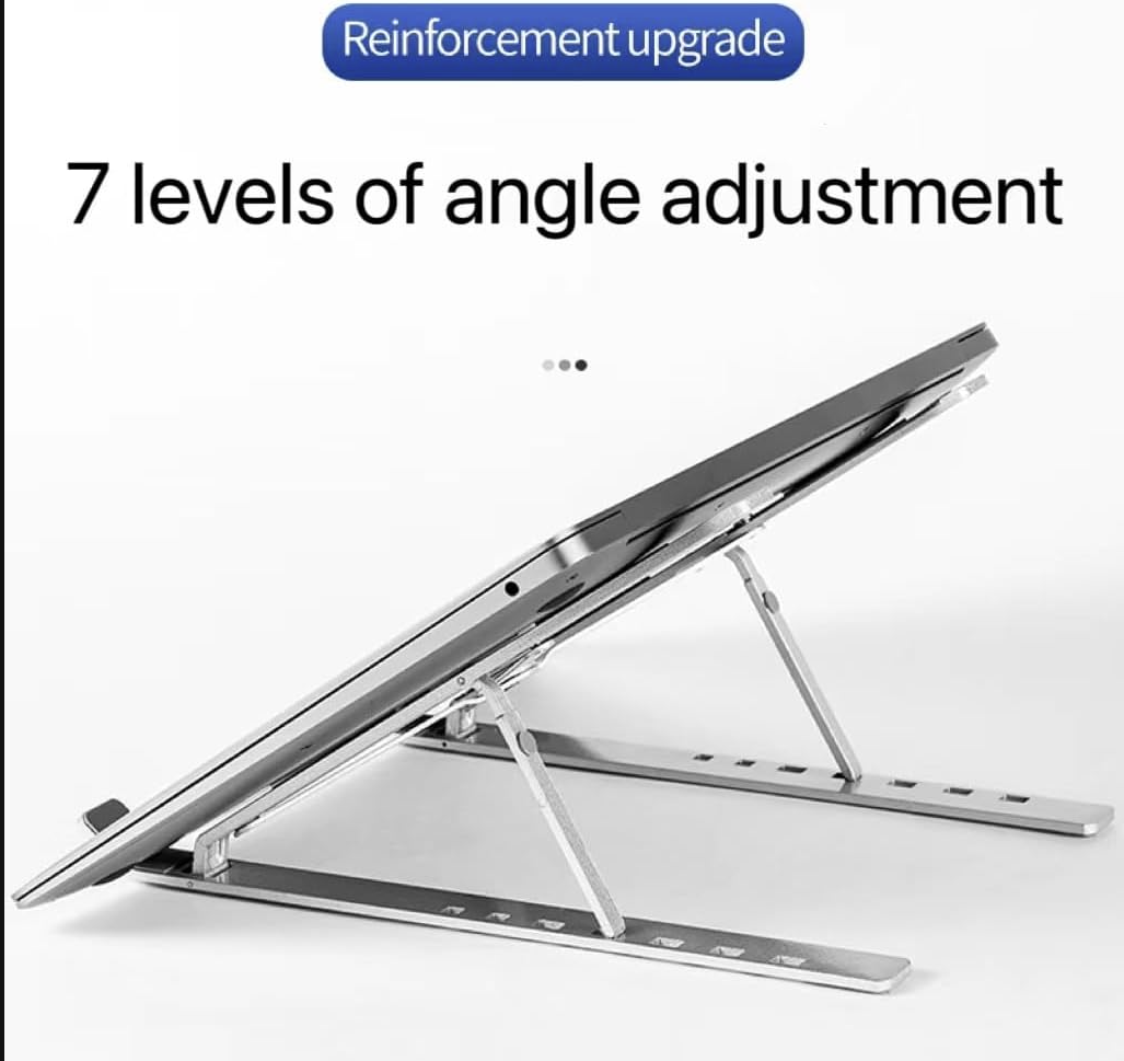 Portable Foldable Aluminium Alloy  Laptop Stand  Tablet Stand With Fan