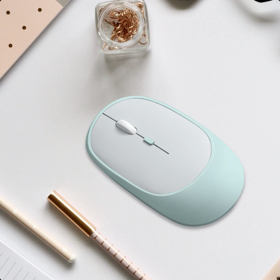 2.4G+Bluetooth 5.0 Wireless Rechargeable Mouses USB Optical Rechargeable Mice for Computer Laptop PC Macbook Mice Gaming Mouse Game 800, 1200, 1600 DPI