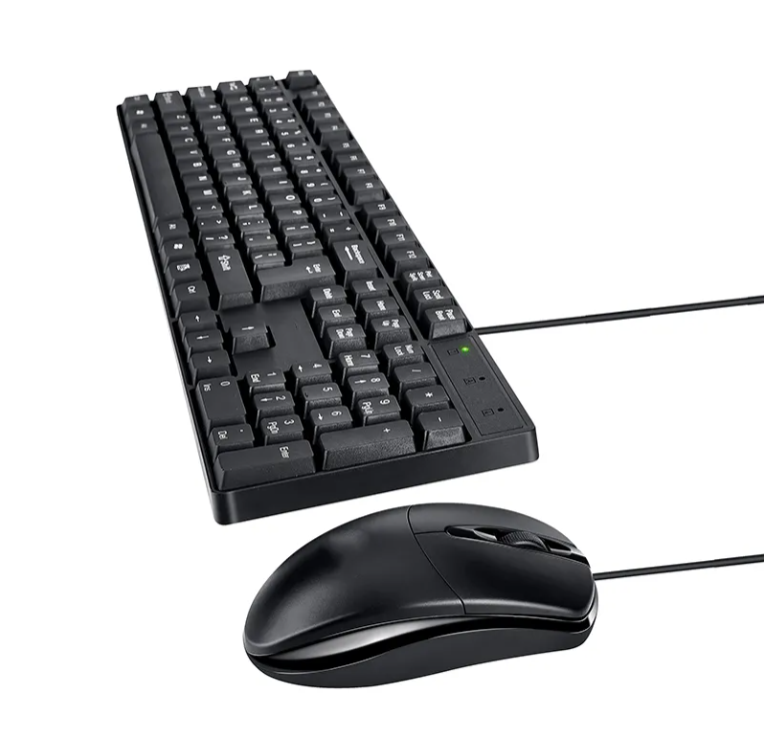 Wired Keyboard and Mouse Combo, 104 Keys USB Wired Computer Keyboard and Mouse, Keyboard Mouse Set for Home Game business