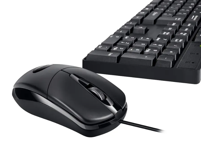 Wired Keyboard and Mouse Combo, 104 Keys USB Wired Computer Keyboard and Mouse, Keyboard Mouse Set for Home Game business
