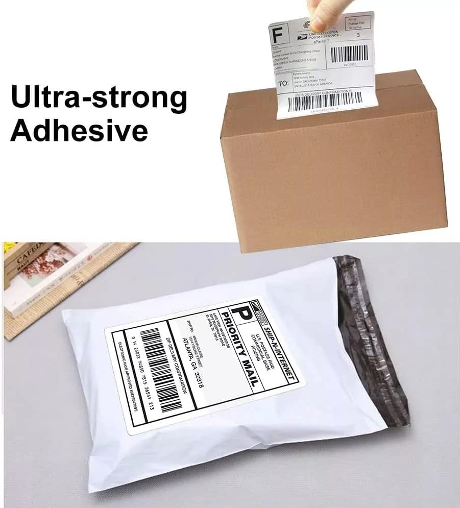 350Sheets Thermal Shipping Labels Roll 4×6 Inch  Stickers Perforated Strong Adhesive Commercial Grade Labels